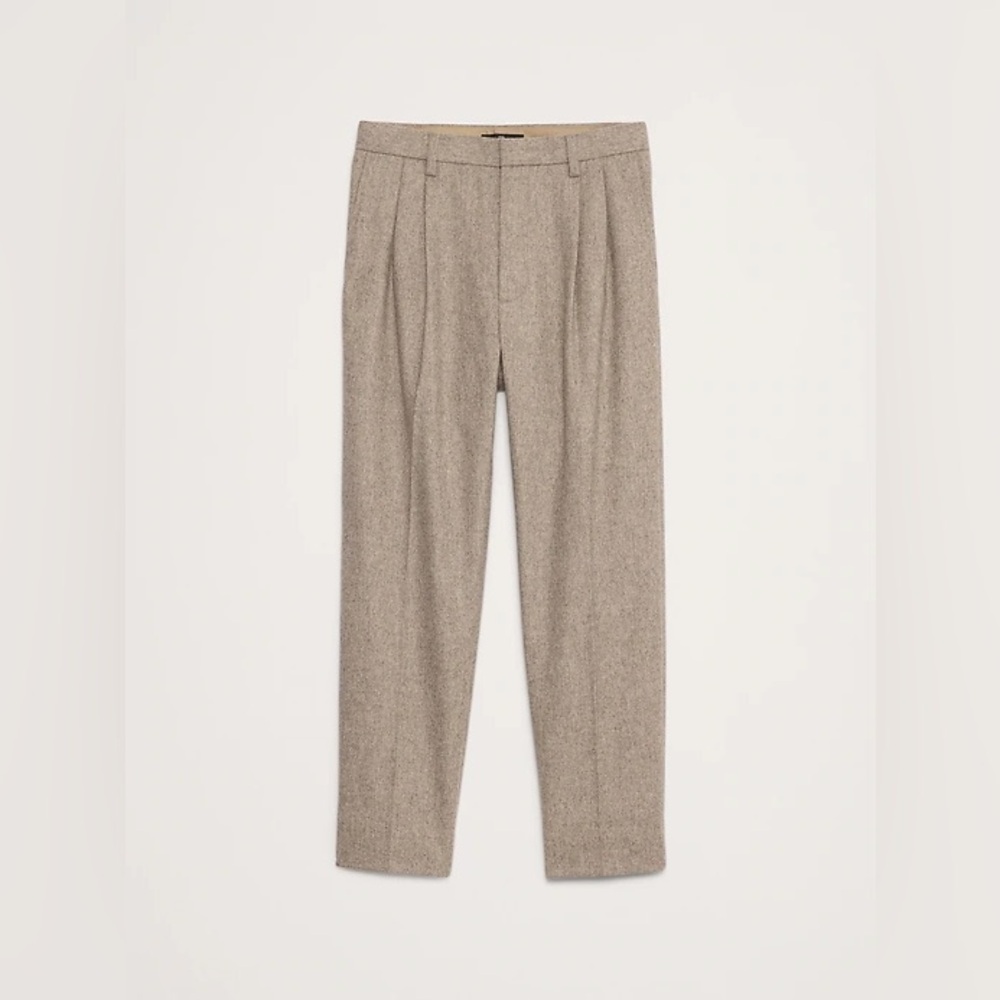 Banana Republic Men's Wool blend pleated pant